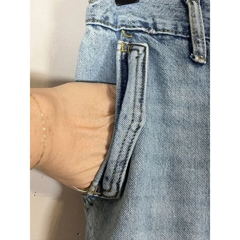 Aeropostale Low Rise Cargo Jean XS Light Wash Y2K Baggy Grunge Skater Festival